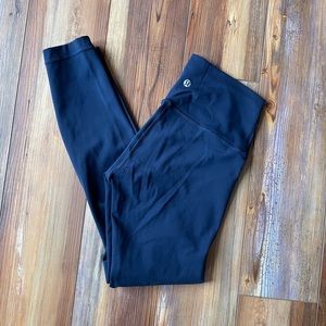 Lululemon high rise wunder unders size 4 navy blue